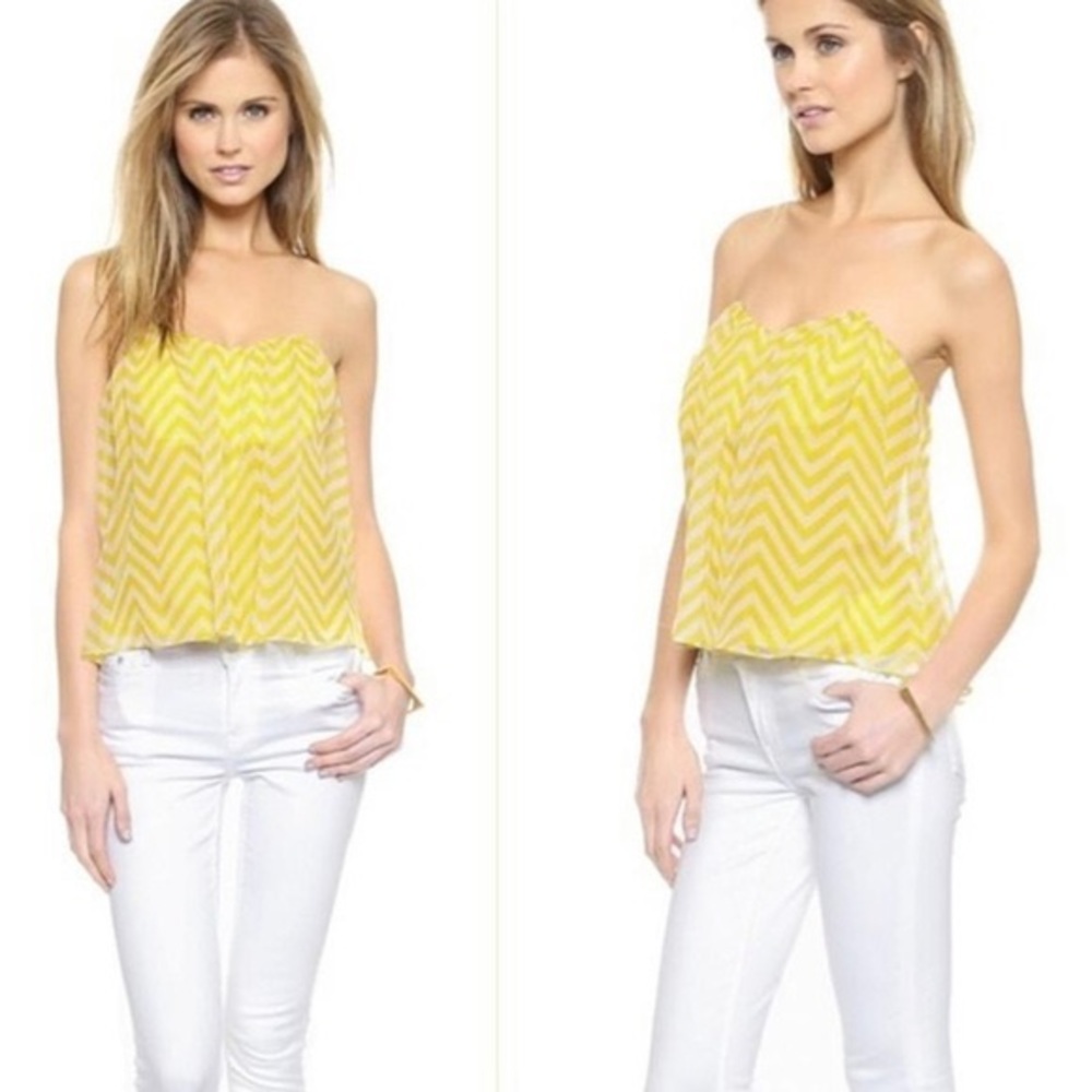 Mason strapless top